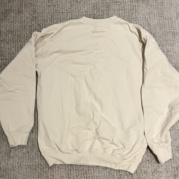 SPORTY & RICH BE NICE CREWNECK MILK/GUAVA - Picture 2 of 4